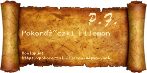 Pokoráczki Filemon névjegykártya